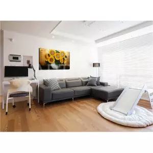 꾹상점1  풍수 금전운 그림 황금 돈들어오는 금박 해바라기 액자