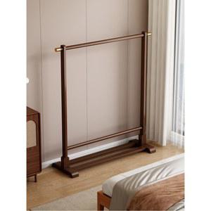 바퀴 달린 원목 스탠딩 시스템 행거 85cm