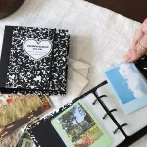 [문구/오피스] 3공 블랙링 하드커버 포토카드앨범 포카앨범