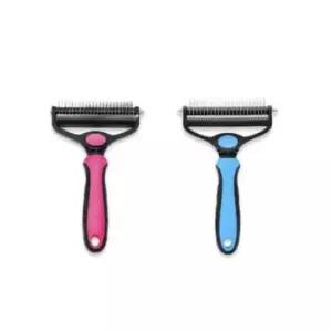 [반려] 강아지 고양이 털갈이 브러시 소 펫브러쉬 진돗개빗