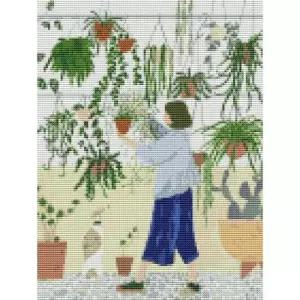 비즈공예 하모니아트 보석십자수 해피가드닝1 30x40