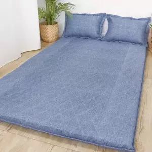 두께감있는 누빔 바닥 깔개 요 매트 솜충전 개인용 가족용 거실 온돌방