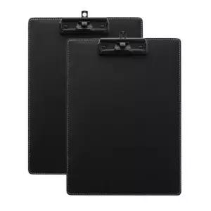 [문구] 고급 가죽 클립보드 2P 결재 보고서 벽걸이 게시판