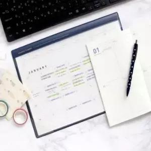 [문구] 데스크 패드 A4 만년 먼슬리플래너 한달스케줄러 월간플래너