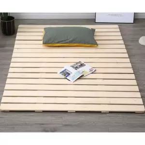 침대 깔판 저상형 목재프레임 베드 삼나무 검은색 보드