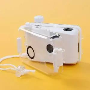 [에이치플러스몰]뉴트로 방수 토이카메라 화이트 다회용카메라 장난감