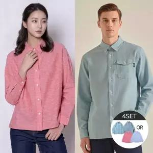 [에드윈] 남여 린넨 블렌디드 셔츠 2종세트[35760806]