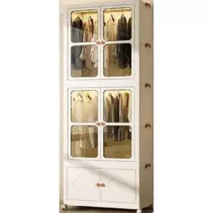 접이식 옷장 조립식 수납장 모듈형 캐비닛 프레임 이동식 선반 행거