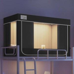 기숙사 이층침대 벙커 텐트 2섹션 난방 공간활용 2층침대 190x90x110cm 그레이