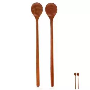 커피 롱티 자개 쿠킹머들러 칵테일 나무 유리머들러 도자기티