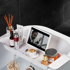 길이조절 욕조 트레이 거치대 물고임 방지 반신욕 테이블 받침대