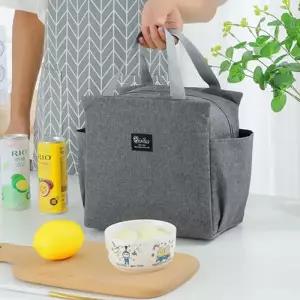 [콩심팥심]사이드 포켓 보온 보냉백 일체형 소풍가방 냉장고 가방 캐릭터