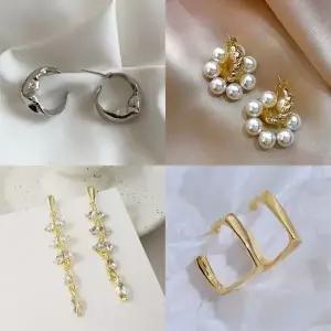 실버 귀걸이 990원 진주 큐빅 플라워 미니 심플 기본 파티 골드