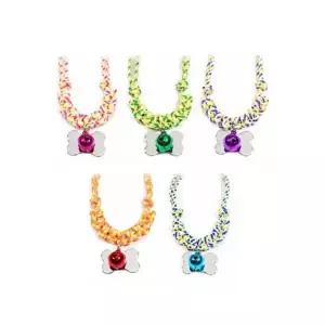 반려동물 고양이 매듭 방울 목걸이 인식표 각인없음 임의배송