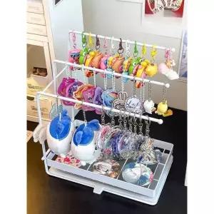 키링 쥬얼리 굿즈 액세서리 디스플레이 진열대 거치대 화이트