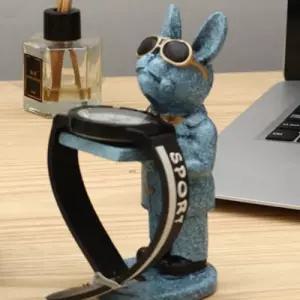 SMART WATCH 무선충전용 파란토끼 캐릭터 시계스탠드