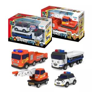 (정품) 세트 타요 미니카 더블세트 2종 (긴급출동 + 소방)