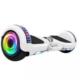 투휠 퀵보드 카트 전동보드 호버보드 휴대용 균형 6.5인치 점멸 화이트 36v