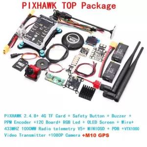 픽스호크 Pixhawk 화이트 쉘 PIX 248m10 32 비트 비행 4G SD 안전 스위치 버저 PPM I2C RC 쿼드콥터