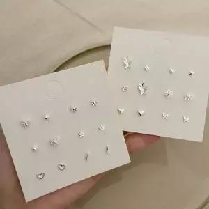 925실버 미니 큐빅 진주 귀걸이 나비 하트 별 리스 데일리 학생