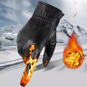 [셀러에이드]염소가죽 기모 라이딩 방한장갑 스마트폰 터치 바이크 오토바이