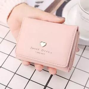 [셀러에이드]하트 디자인 미니 동전 지갑 여성용 학생용 소형 반지갑 데일리
