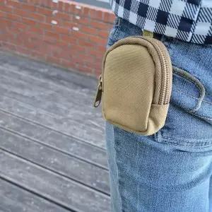 [셀러에이드]미니 카라비너 백 파우치 동전 지갑 소형 휴대용 작은 가방 지퍼
