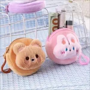 [셀러에이드]귀여운 캐릭터 미니 지갑 카드 동전 수납 파우치 휴대용 아크릴