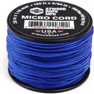 앳우드 로프 MFG 전술 나일론폴리에스터 마이크로 재사용 낚시 125피트 장비 유틸리티 캠핑 코드 블루