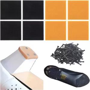 슈란디 8PCS 부츠용 힐 캡 부츠 위한 팁 가정용 못으로 고무 신발을 신발 포함 4쌍의 청키 미끄럼 방지