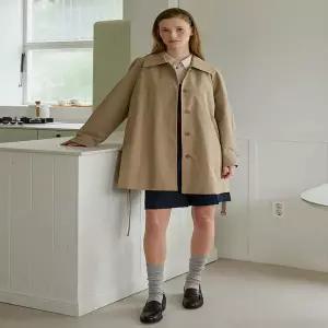 올리브데올리브 (OW4AR838) 맥 하프 벨티드 트렌치 코트