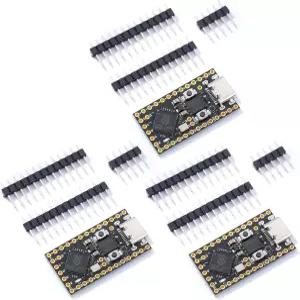 틸린 로봇 프로 마이크로 RP2040 개발 타입C 3pcs용 4MB 264KB 보드 코어 마이크로파이썬 USBC 듀얼