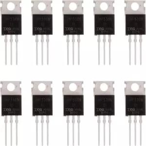 BOJACK IRF530 MOSFET 트랜지스터 IRF530N 17A 100V N채널 파워 TO-220AB (10개입)