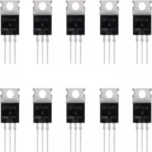 BOJACK IRF540 MOSFET 트랜지스터 IRF540N 33A 100V N채널 전원 TO-220AB (10팩)
