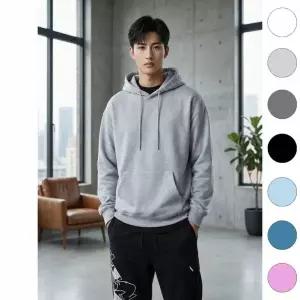 BS 유니바운드 후드티 오버핏 커플티 루즈핏 단체복 무지 캐주얼룩