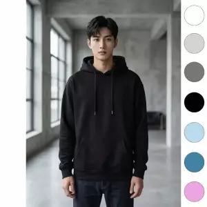 BS 유니바운드 후드티 오버핏 커플티 루즈핏 단체복 캐주얼룩 무지