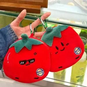 BS 토마토 동전지갑 파우치 일본여행 엔화 용돈 지갑 케이스 홀더