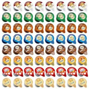 커피 크리머, 논데어리 크리머, 모듬 8가지 맛 버라이어티 팩, 가정용, 사무실 및 커피 스테이션에 적합 (48개)