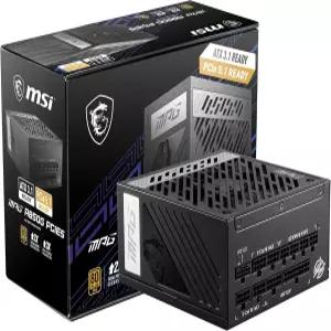 MSI MPG A850G PCIE5 완전 모듈식 컴팩트 게이밍 850W 전원 공급 장치 80+ 골드 네이티브 12V-2x6 케이블