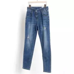 빅사이즈사랑해요 3078L202 속 밴드 청 스키니 MD (8171637A)