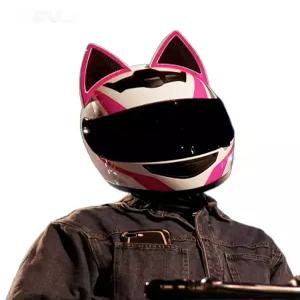 픽유아 11번가 캐릭터헬멧 고양이 풀페이스 하이바 스쿠터 여성