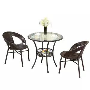 픽유아 11번가 라탄테이블세트 의자 티테이블 야외 가구 테라스 발코니 등