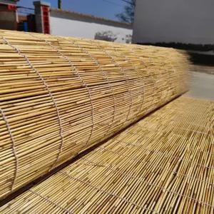 갈대 파티션 짚 가림막 롤 가리개 햇빛 차단 업소용