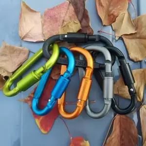 캠핑 D형 카라비너 버클 비너 차박 텐트 데이지체인 백패킹 하이킹