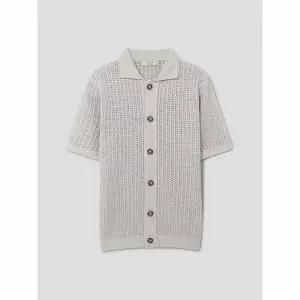 (LANSMERE) FERRANTE 린넨 코튼 혼방 니트 카디건 - 화이트 LA6451FR11