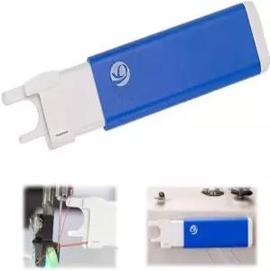 Bequilter 업그레이드형 자석식 바늘 꿰미 싱글 재봉틀용 록스티치 쉬운 삽입 블루 산업용 빠르고 자동