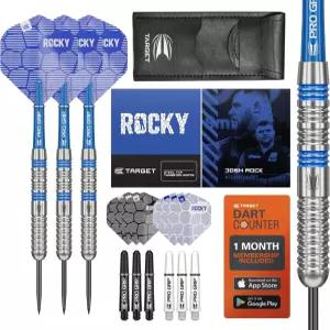Target Darts Josh Rock 80 텅스텐 샤프트 울트라 다트 액세서리 프로 키트 스틸 전문 세트 월렛 플라이트