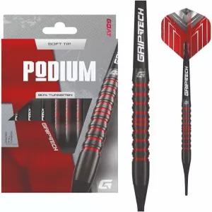 GOAT 포디움 소프트 팁 다트 20g 텅스텐 블랙 레드 80