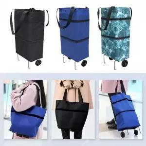 접이식 바퀴 달린 쇼핑카트 대형 시장용 핸드캐리어 이동식
