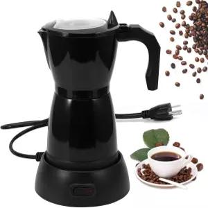 SHANGSKY 전기 모카포트 6컵 에스프레소 커피 모카 메이커 알루미늄 휴대용 이탈리아식 머신 포트